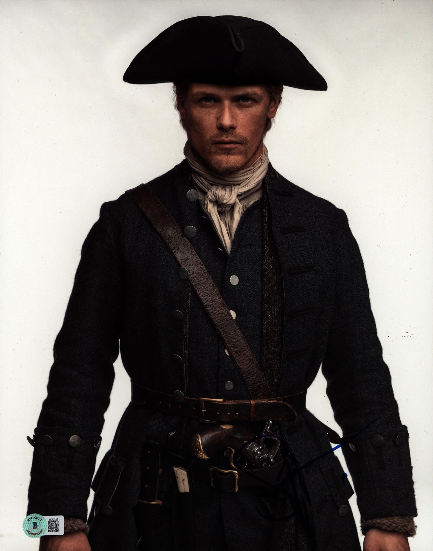 Sam Heughan Outlander Authentic Signed 11x14 Vertical Photo BAS #BK70225