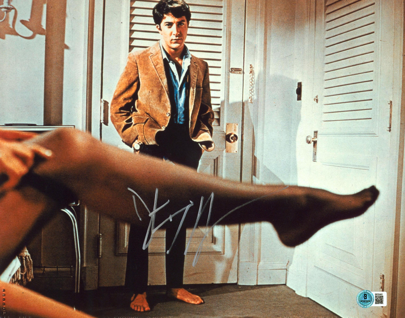 Dustin Hoffman The Graduate Authentic Signed 11x14 Horizontal Photo BAS #BR26481