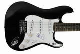 Chris Martin Coldplay Authentic Signed Black Electric Guitar BAS #BA19078