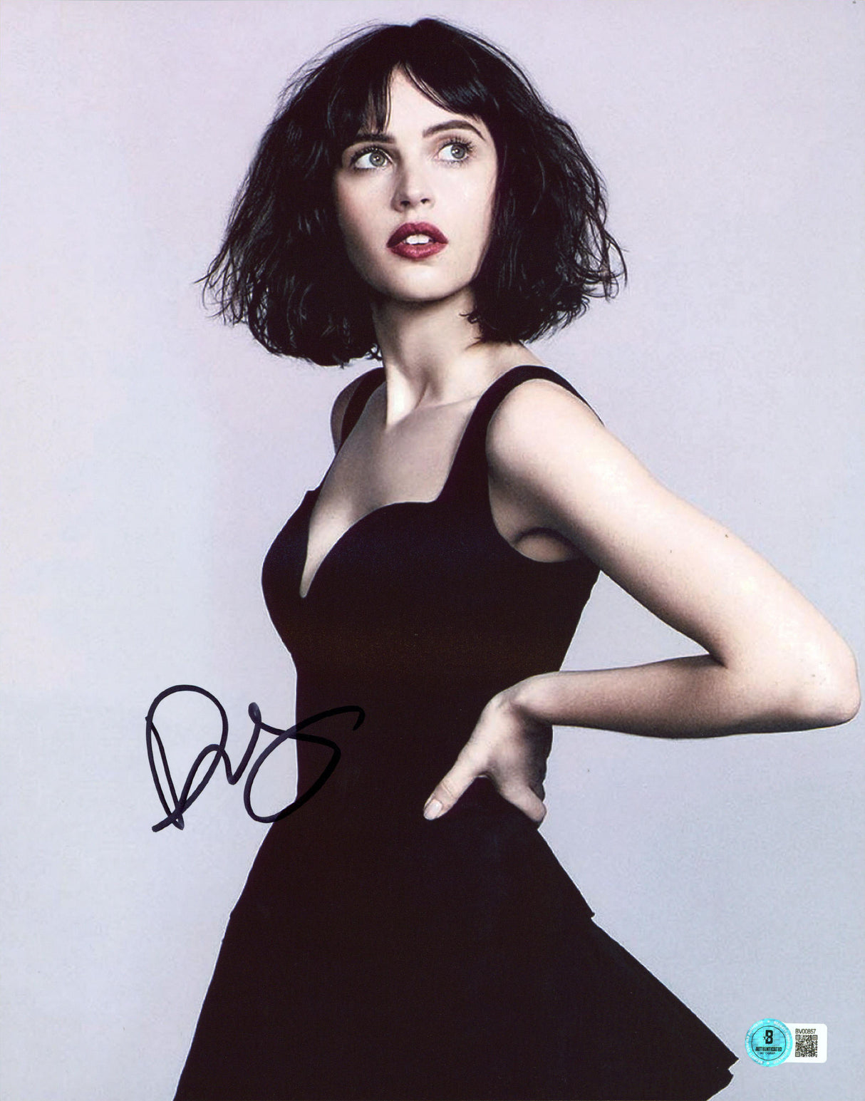Felicity Jones The Theory Of Everything Authentic Signed 11x14 Photo BAS BV00857