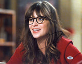 Zooey Deschanel New Girl Authentic Signed 11x14 Horizontal Photo PSA/DNA AQ16829