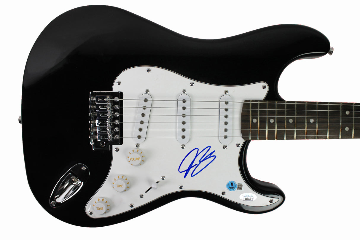 Joe Bonamassa Authentic Signed Black Electric Guitar Autographed BAS #BU55058