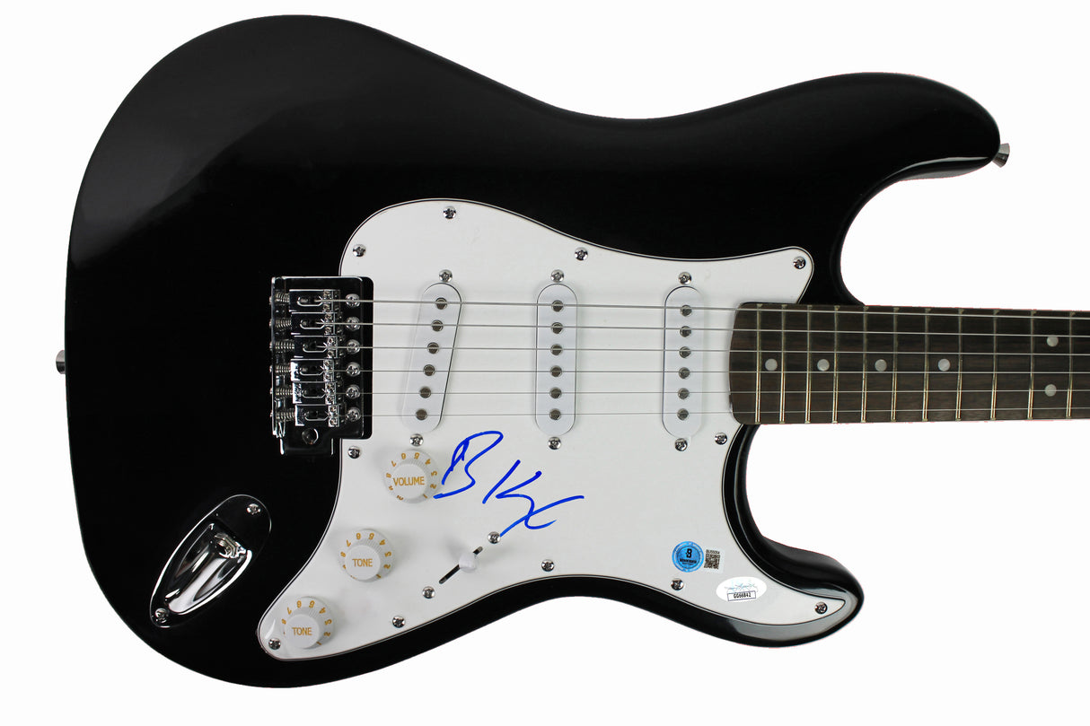 Billy Idol Authentic Signed Black Electric Guitar Autographed BAS #BU55054