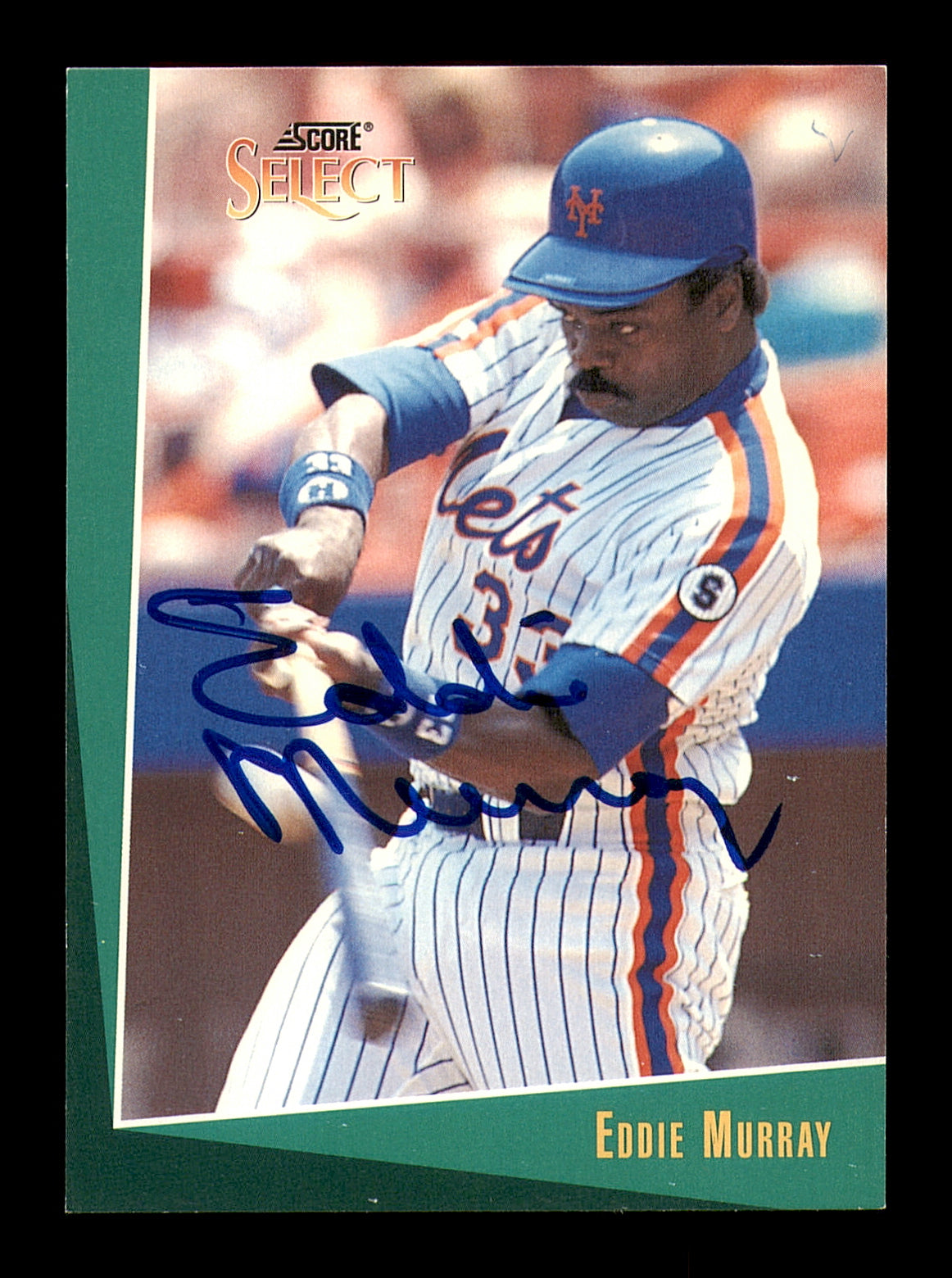 Eddie Murray Autographed 1993 Score Select Card #29 New York Mets SKU #183356