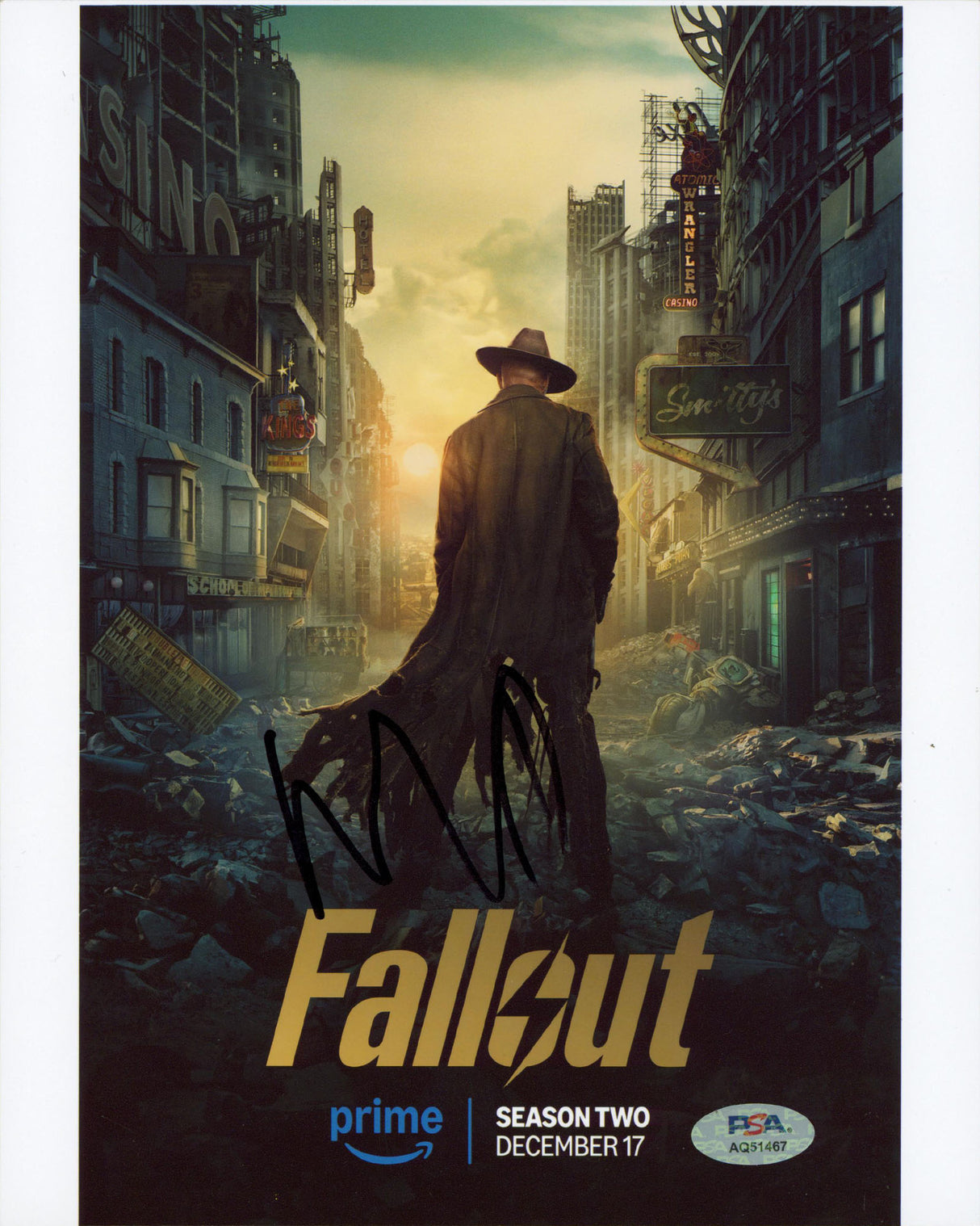 Walton Goggins Fallout Authentic Signed 8x10 Vertical Photo PSA/DNA #AQ51467