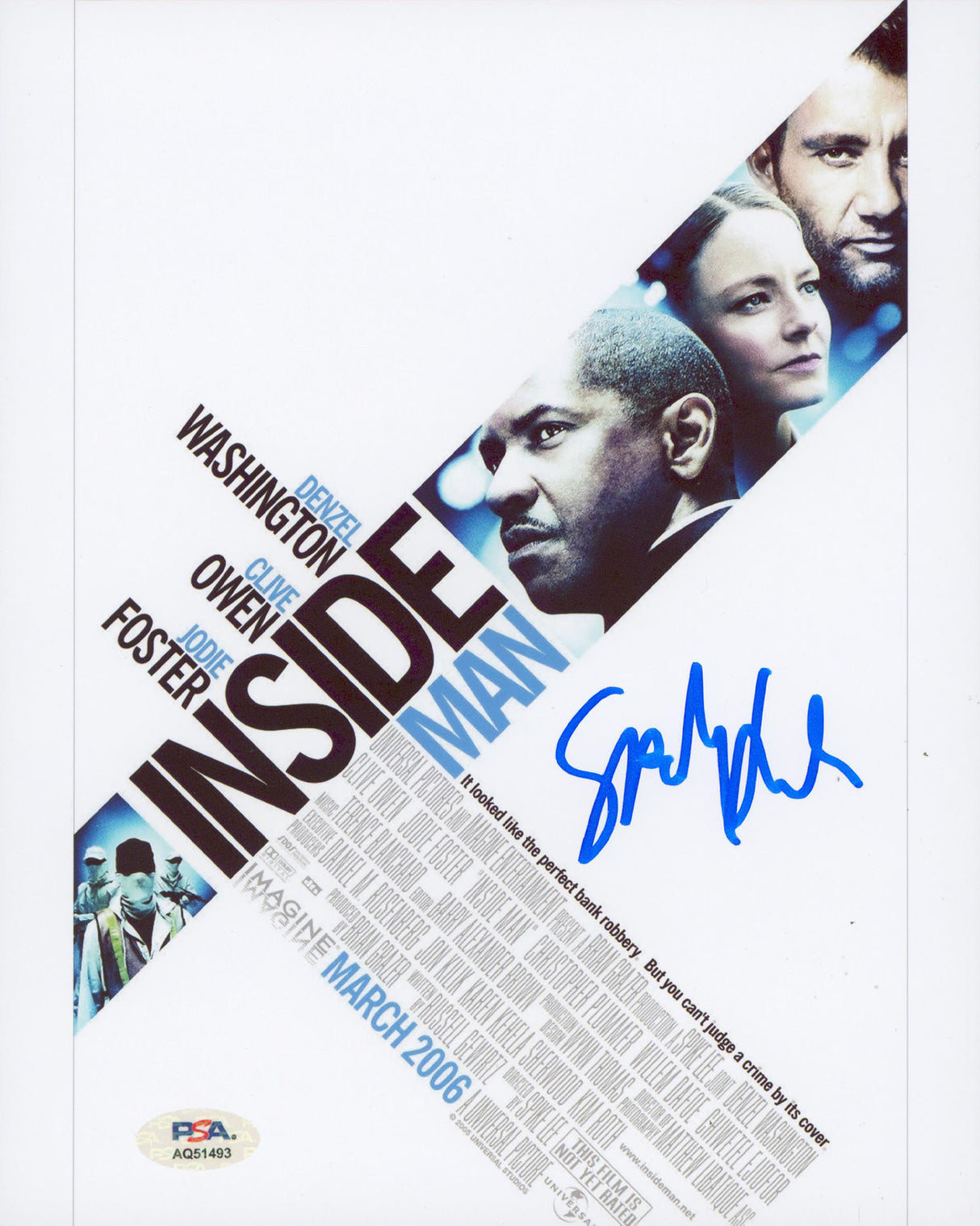 Spike Lee Inside Man Authentic Signed 8x10 Vertical Photo PSA/DNA #AQ51493