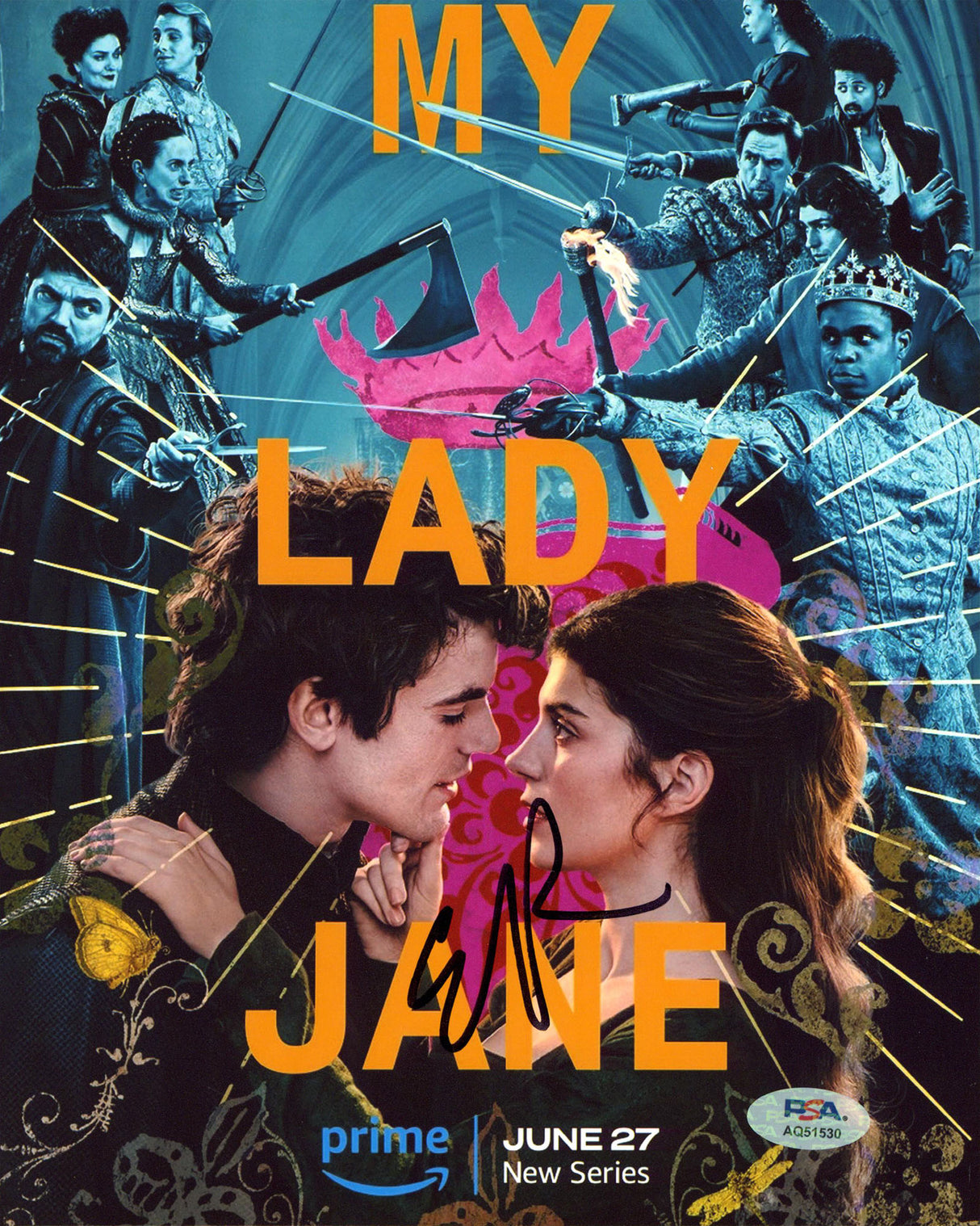 Emily Bader My Lady Jane Authentic Signed 8x10 Vertical Photo PSA/DNA #AQ51530