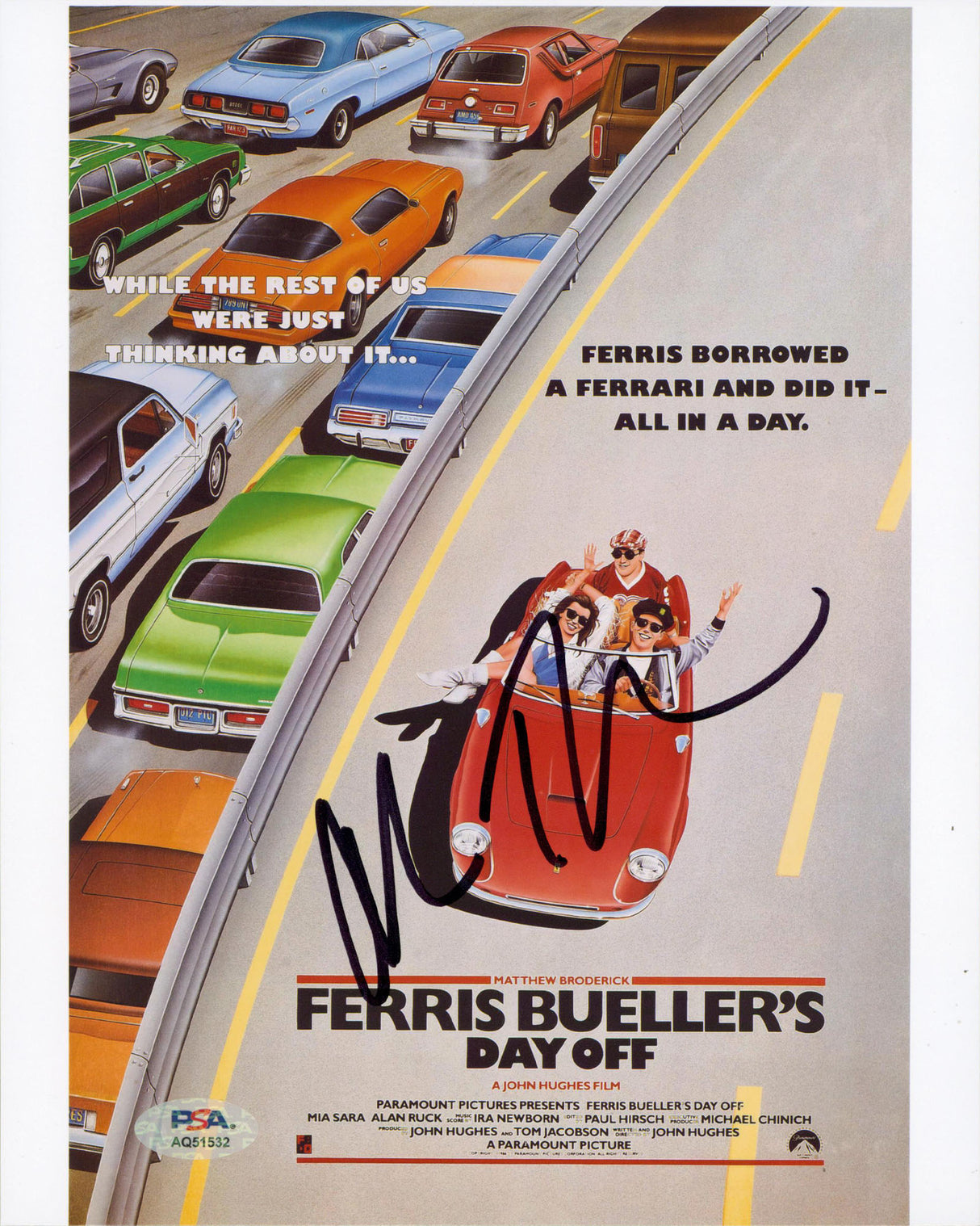 Alan Ruck Ferris Bueller's Day Off Authentic Signed 8x10 Photo PSA/DNA #AQ51532