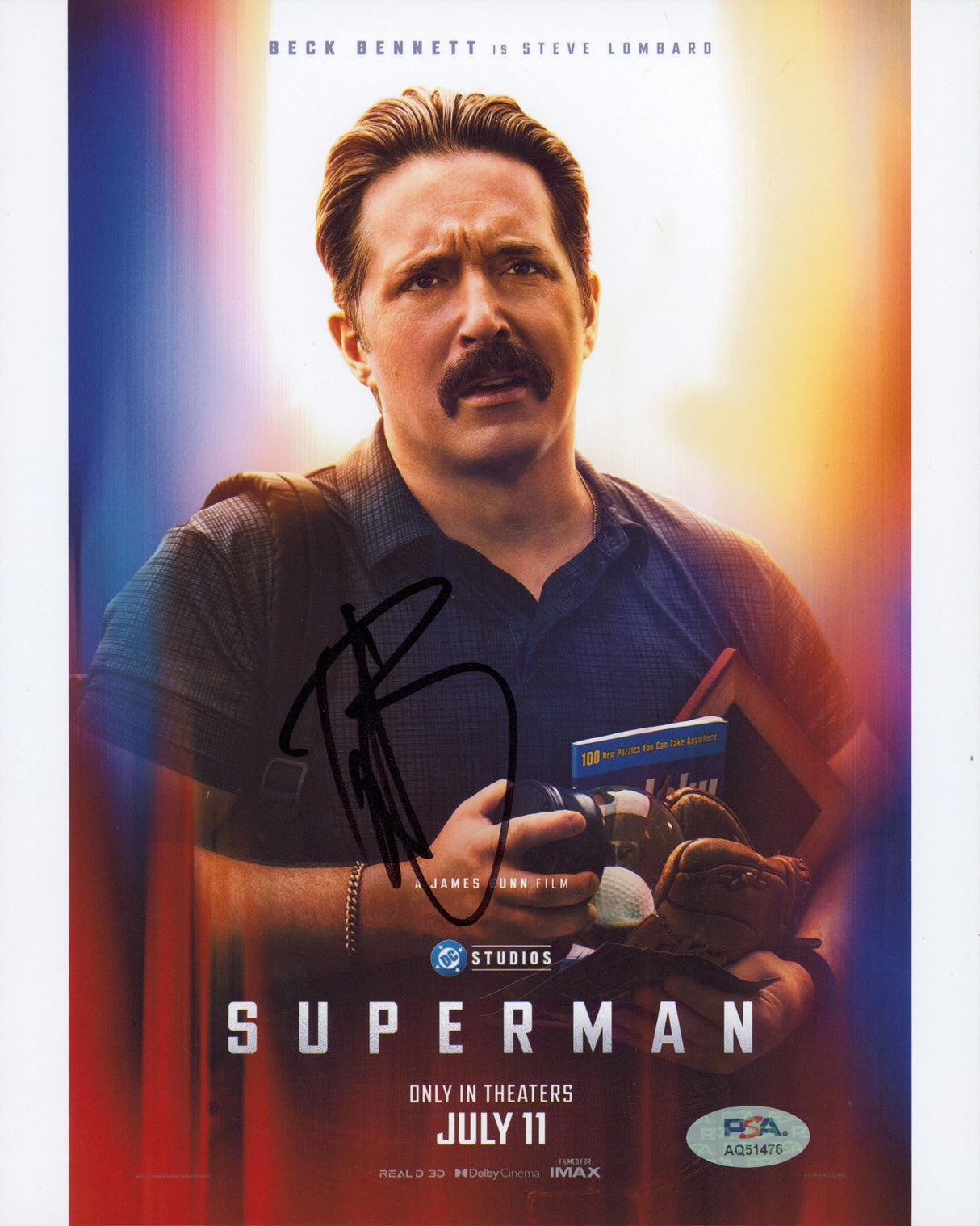 Beck Bennett Superman Authentic Signed 8x10 Vertical Photo PSA/DNA #AQ51476