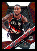 Blazers Damian Lillard Signed 2019 Panini Mosaic WTW #19 Card JSA #UU18291