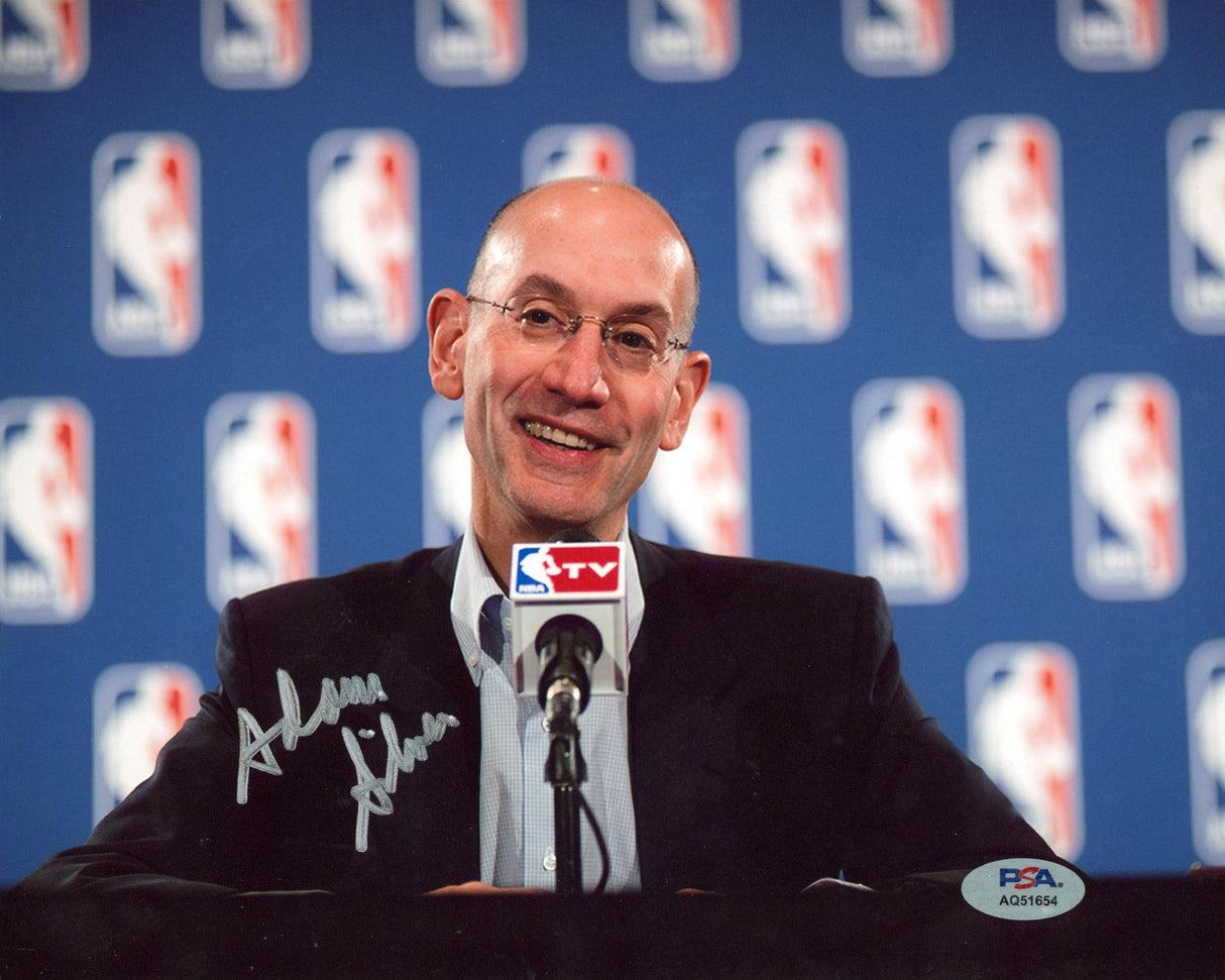 NBA Adam Silver Authentic Signed 8x10 Horizontal Photo Autographed PSA/DNA 1