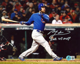 Cubs Ben Zobrist "16 WS MVP" Authentic Signed 8x10 Horizontal Photo BAS