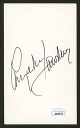 Angela Lansbury Beauty and the Beast Signed 3x5 Index Card JSA #AX48075