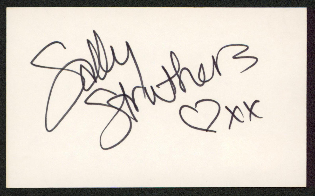 Sally Struthers All In The Family Authentic Signed 3x5 Index Card BAS #BW70018