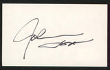 John Saxon Portrait in Black Authentic Signed 3x5 Index Card BAS #BW70025