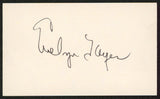 Evelyn Keyes A Thousand and One Nights Signed 3x5 Index Card BAS #BW35566