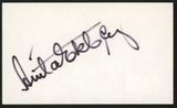 Anita Ekberg La Dolce Vita Authentic Signed 3x5 Index Card BAS #BW35528