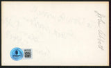 John Abbott Jane Eyre "To Don Good Wishes" 2x Signed 3x5 Index Card BAS #BW70158