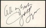 Judith Light Who's the Boss? "All My Best" Signed 3x5 Index Card BAS #BW70157