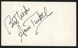 Ann Turkel Cassandra Crossing "Best Wishes" Signed 3x5 Index Card BAS #BW70152
