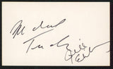 Michael Tucker & Jill Eikenberg L.A. Law Signed 3x5 Index Card BAS #BW70150