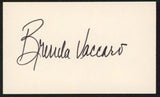 Brenda Vaccaro Once Is Not Enough Authentic Signed 3x5 Index Card BAS #BW70149