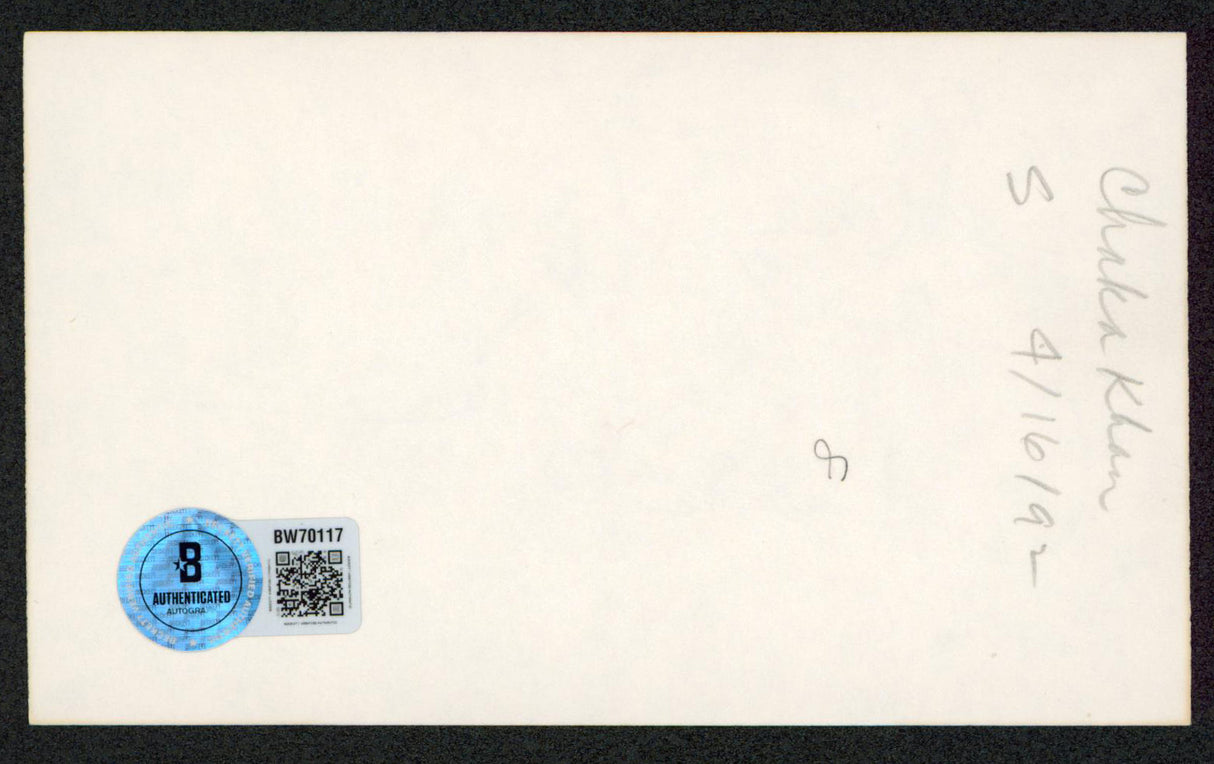 Chaka Khan The Blues Brothers "Love" Signed 3x5 Index Card BAS #BW70117
