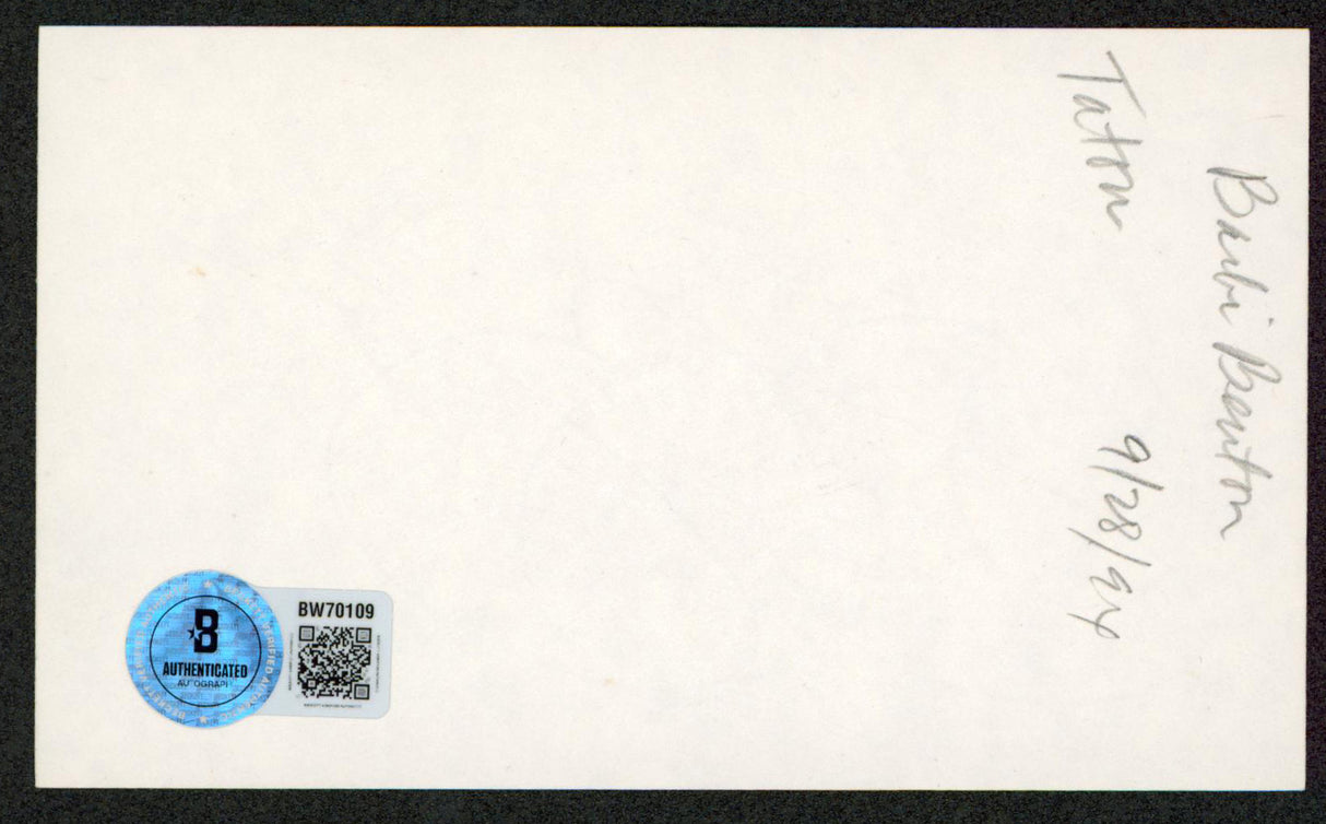 Barbi Benton X-Ray Authentic Signed 3x5 Index Card Autographed BAS #BW70109