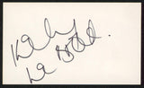Kelly LeBrock Weird Science Authentic Signed 3x5 Index Card BAS #BW70083