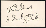 Kelly LeBrock Weird Science Authentic Signed 3x5 Index Card BAS #BW70084