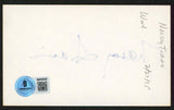 Nancy Travis Last Man Standing Authentic Signed 3x5 Index Card BAS #BW35520
