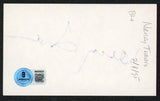 Nancy Travis Last Man Standing Authentic Signed 3x5 Index Card BAS #BW35522