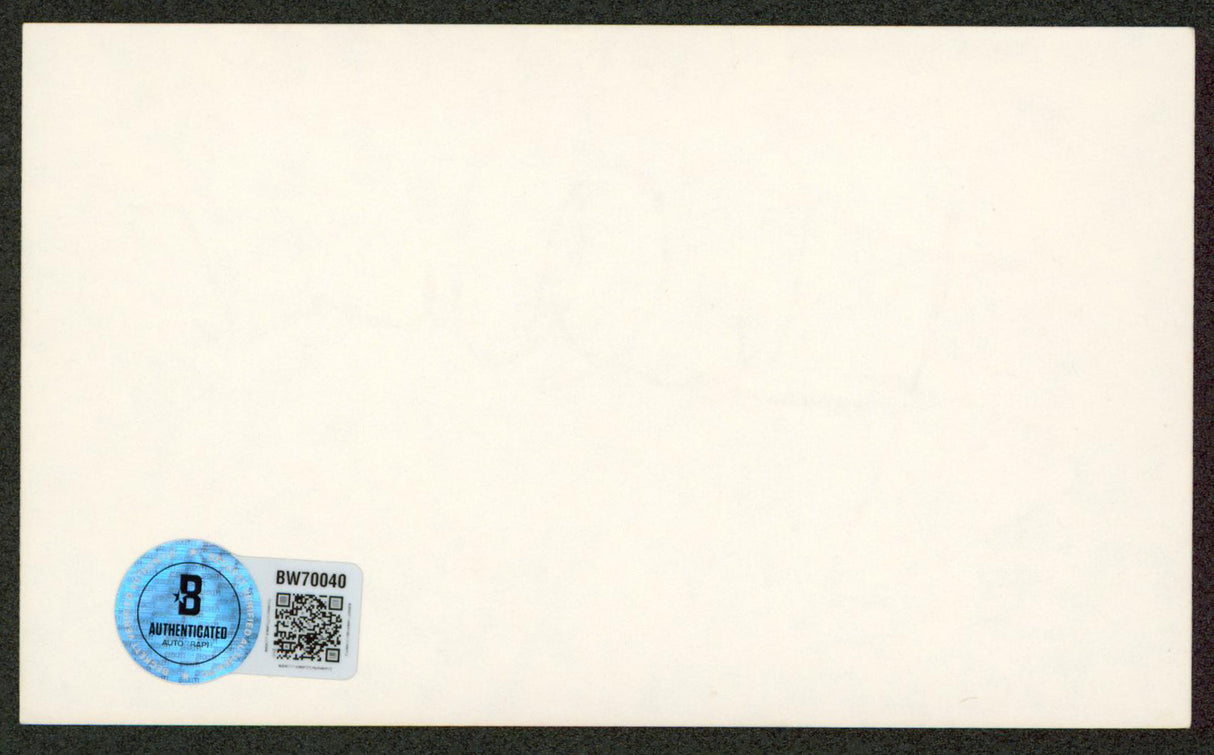 Jan-Michael Vincent Airwolf Authentic Signed 3x5 Index Card Autographed BAS