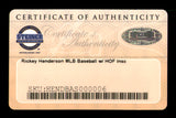 Rickey Henderson Autographed Official MLB Baseball Oakland A's, New York Yankees "HOF 2009" Steiner Holo SKU #213881