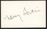 Nancy Travis Last Man Standing Authentic Signed 3x5 Index Card Autographed BAS