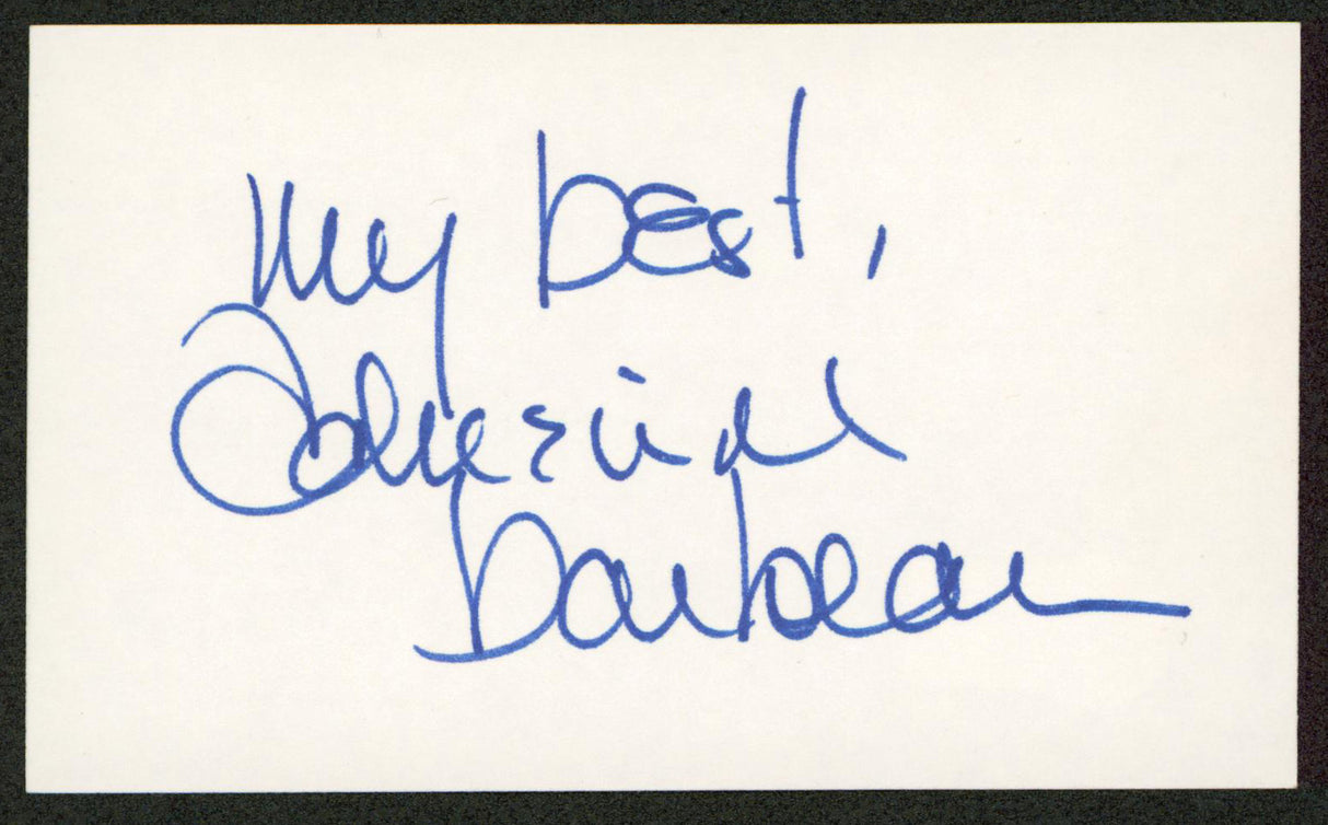 Adrienne Barbeau Maude My Best! Authentic Signed 3x5 Index Card Autographed BAS