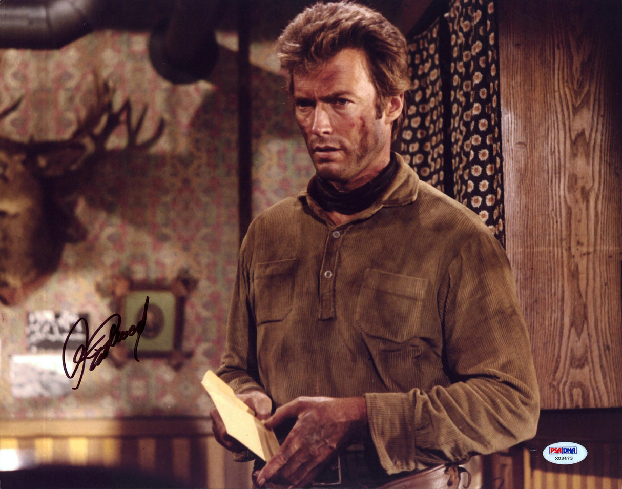 Clint Eastwood The Good, the Bad and the Ugly Signed 11x14 Photo PSA/DNA #X03473