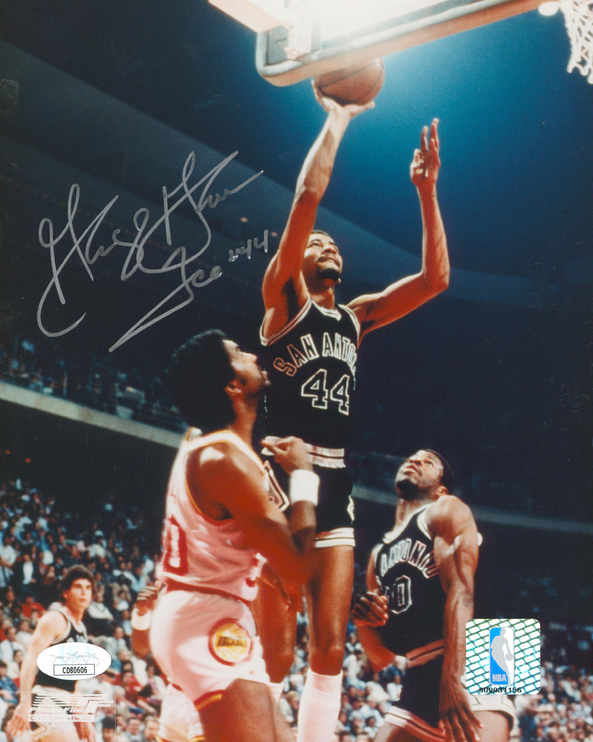 Spurs George Gervin Authentic Signed 8x10 Vertical PhotoFile Photo JSA #CD80606