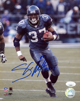 Seahawks Shaun Alexander Authentic Signed 8x10 PhotoFile Photo JSA #CD80581