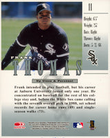 White Sox Frank Thomas Signed 8.5x11 1998 Donruss #11 Trading Card JSA #CD80557