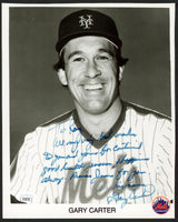 Mets Gary Carter "To Roy All My Very Best Wishes" Signed 8x10 Photo JSA #AY28738