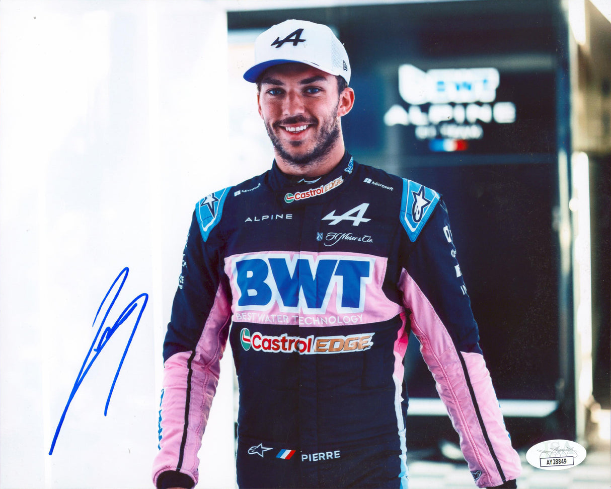 Pierre Gasly Formula 1 Authentic Signed 8x10 Horizontal Photo JSA #AY28849