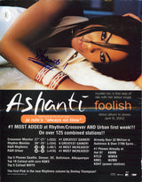 Ashanti Authentic Signed 10.75x 14.75 Promotional Poster JSA #CG14040