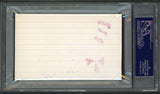Dr. Seuss "Best Wishes" Signed 3x5 Index Card w/ Cat In The Hat Sketch PSA Slab