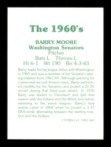 Barry Moore Autographed 1981 TCMA Card #360 Washington Senators "Best Wishes" SKU #171831