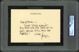 Harrison Ford Star Wars Signed 4.25x6.25 Handwritten Letter PSA/DNA Slabbed