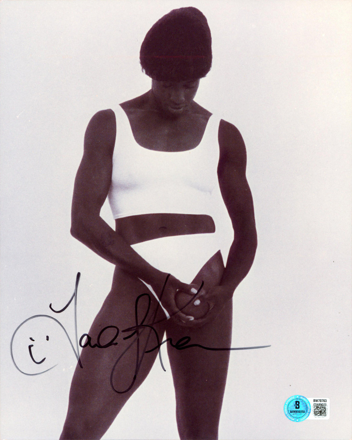 Jackie Joyner-Kersee Olympics Authentic Signed 8x10 Vertical Photo BAS #BW70763