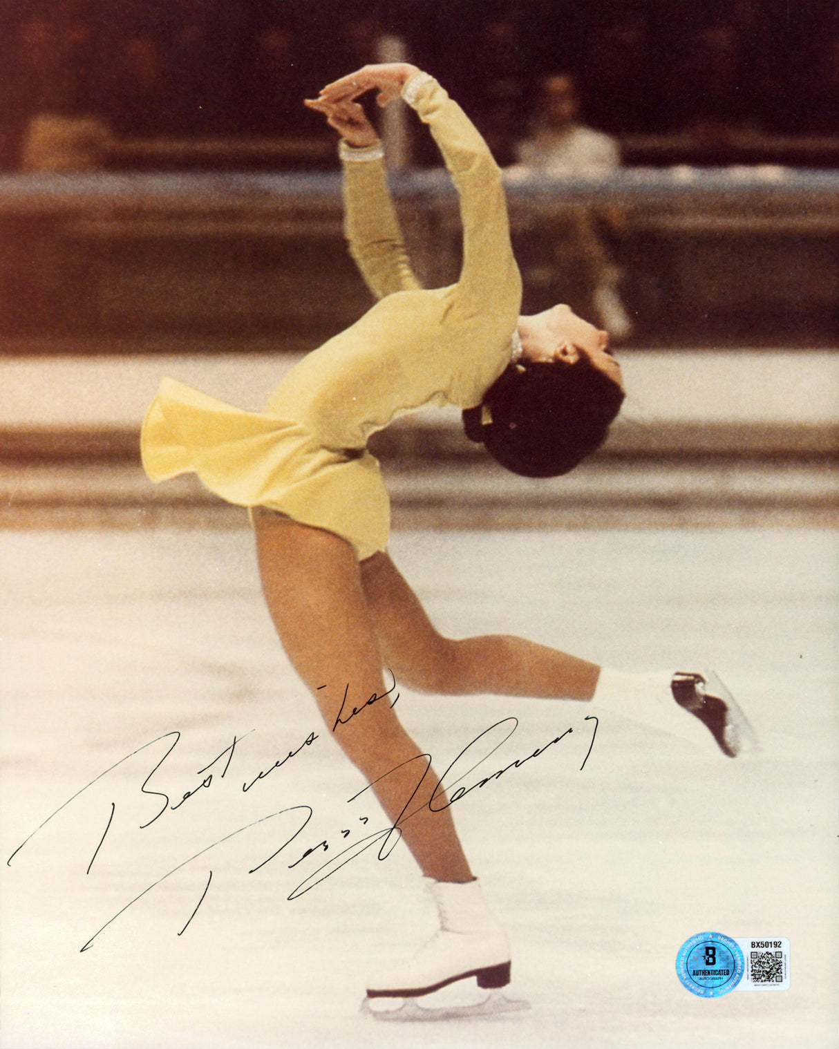 Peggy Fleming USA Winter Olympics "Best Wishes" Signed 8x10 Photo BAS #BX50192