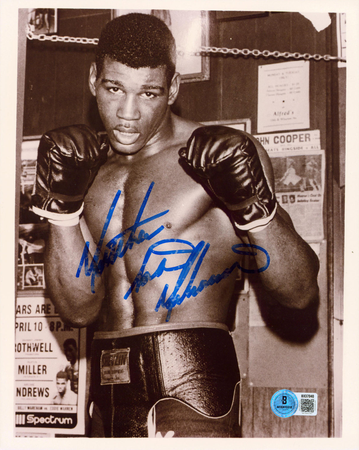 Matthew Saad Muhammad Authentic Signed 8x10 Vertical Photo BAS #BX37040