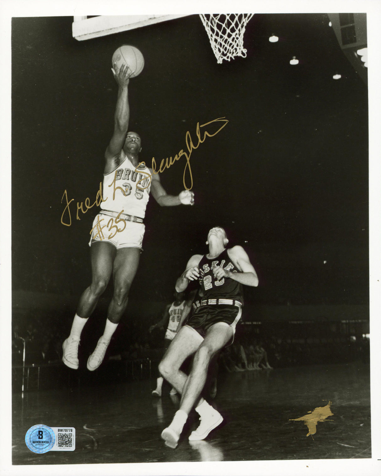 UCLA Fred Slaughter Authentic Signed 8x10 Photo Autographed BAS #BW70778